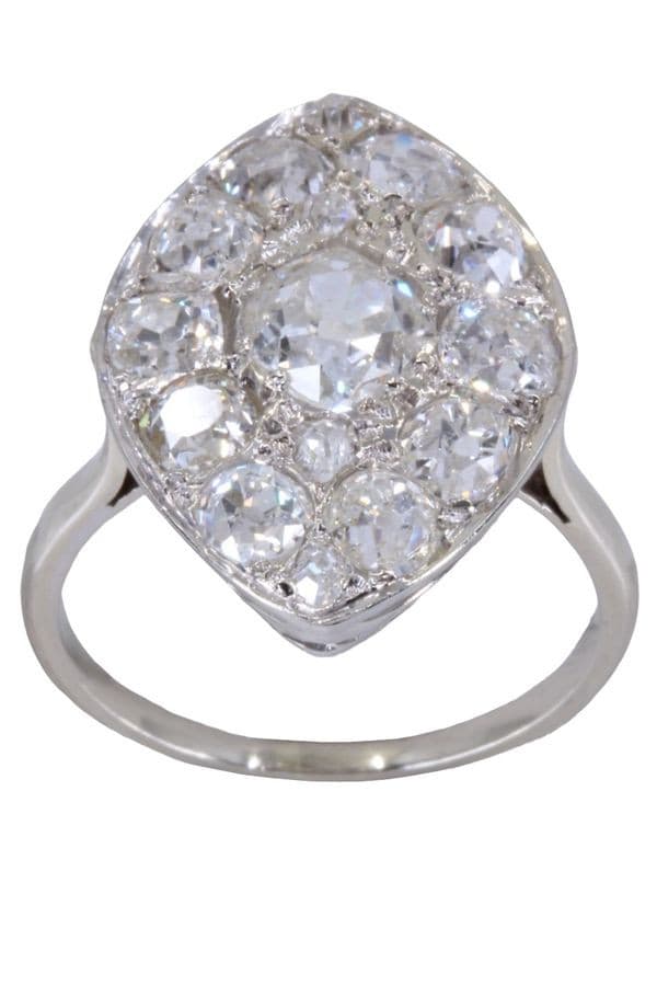 MARQUISE ANCIENNE DIAMANTS — vue 1