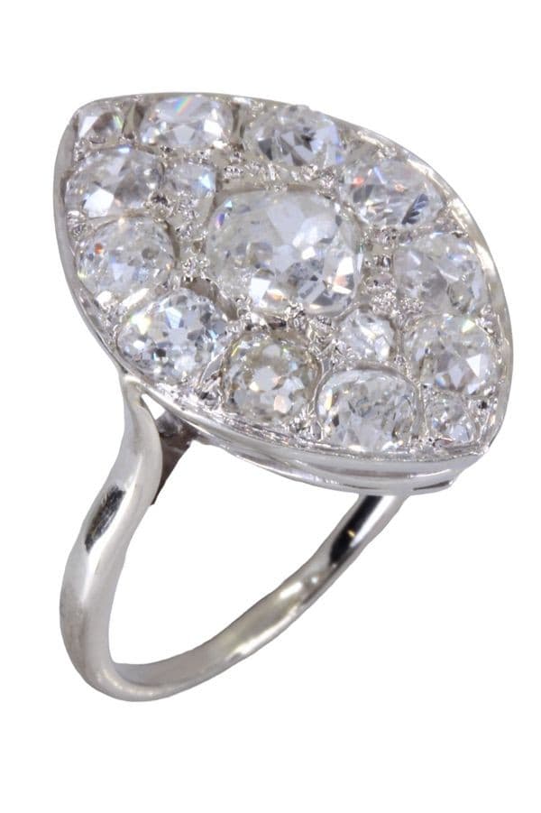 MARQUISE ANCIENNE DIAMANTS — vue 3