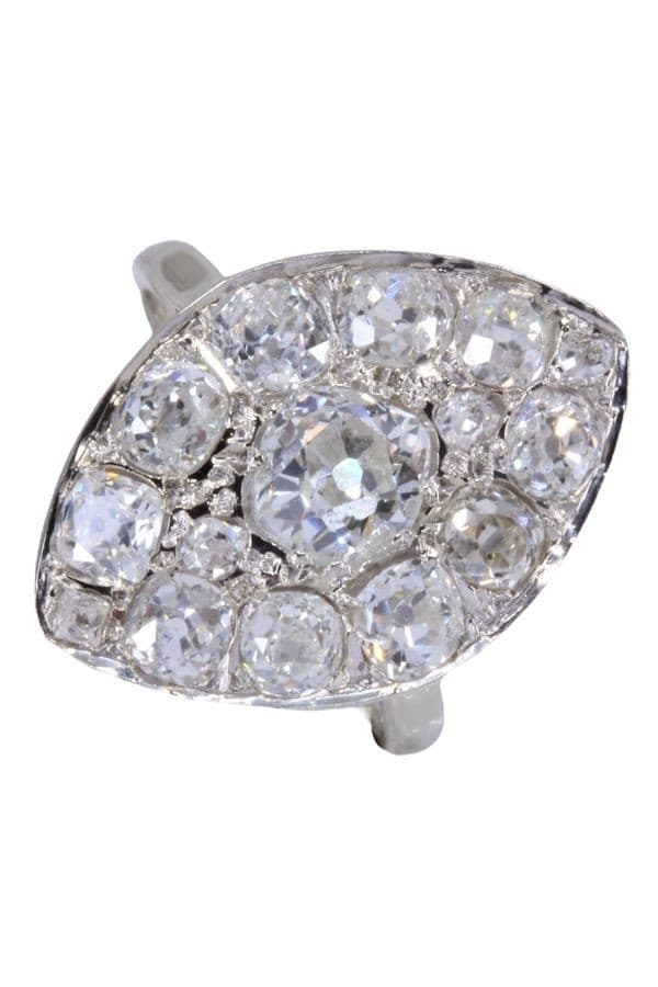 MARQUISE ANCIENNE DIAMANTS — vue 5