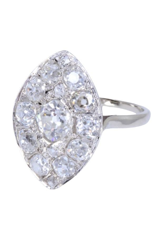 MARQUISE ANCIENNE DIAMANTS — vue 6