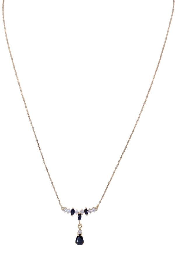 COLLIER SAPHIRS ET DIAMANTS — vue 1