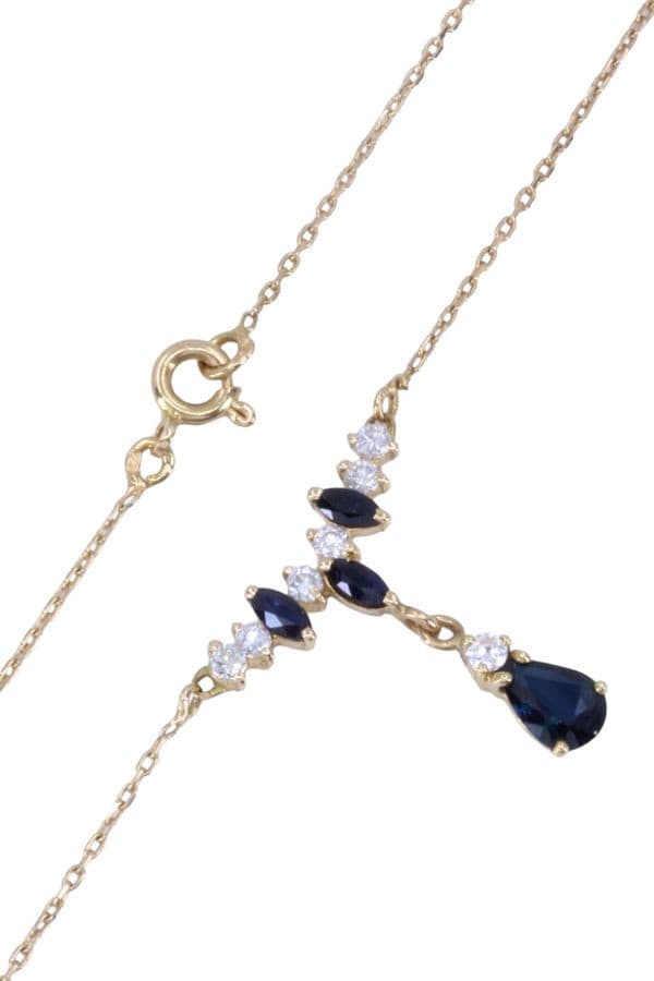 COLLIER SAPHIRS ET DIAMANTS — vue 3