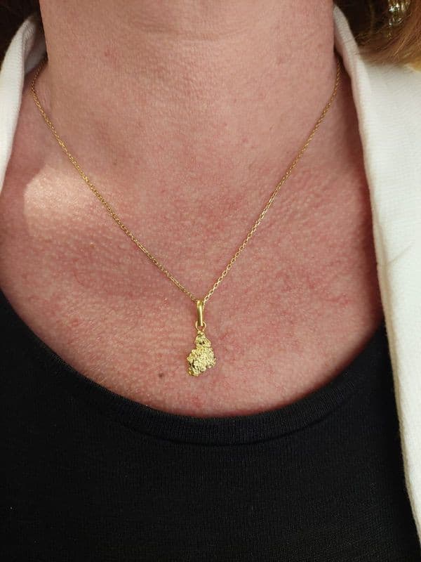 PENDENTIF PÉPITE NATURELLE — vue 2