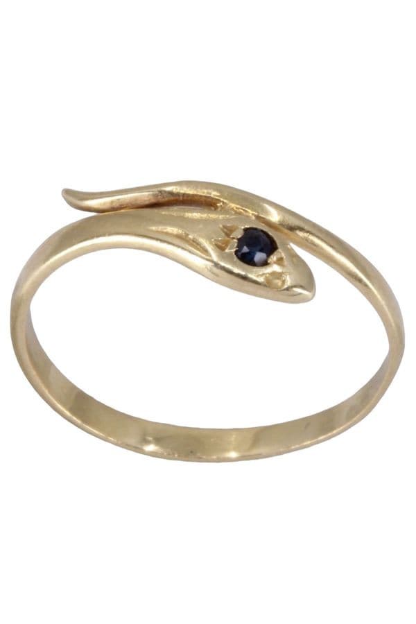 BAGUE SERPENT SAPHIR — vue 1