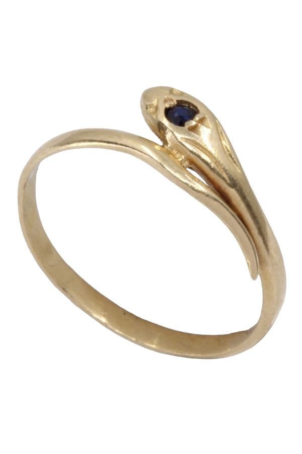 BAGUE SERPENT SAPHIR — vue 5