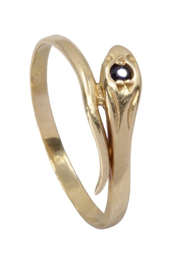 BAGUE SERPENT SAPHIR — vue 4