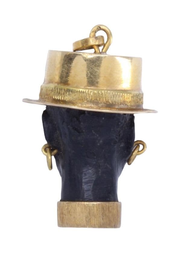 PENDENTIF TÊTE DE MAURE ÈBÉNE — vue 4