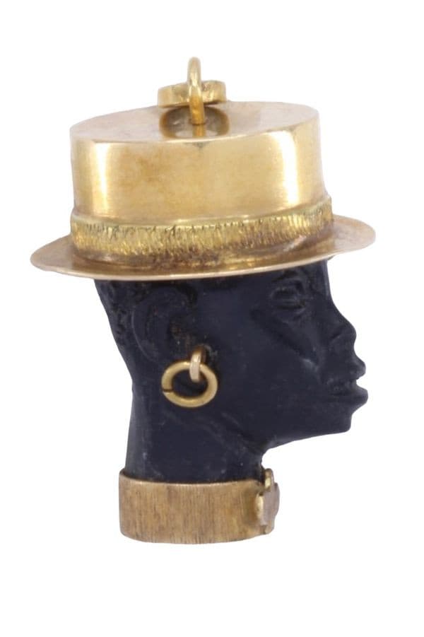 PENDENTIF TÊTE DE MAURE ÈBÉNE — vue 3