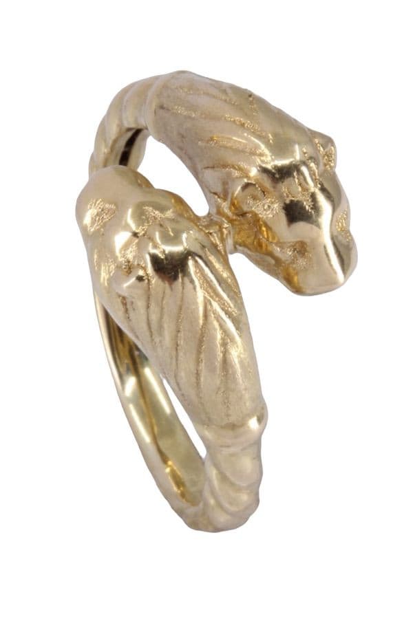BAGUE TÊTES DE LION — vue 4