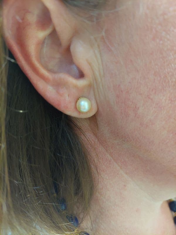 BOUCLES D'OREILLES PERLES — vue 2