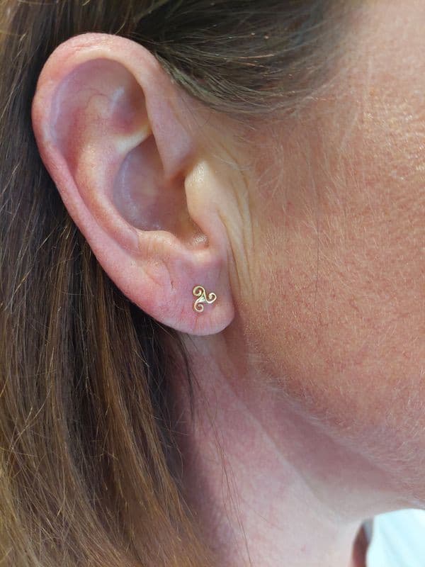 BOUCLES D'OREILLES TRISKÈLES — vue 2