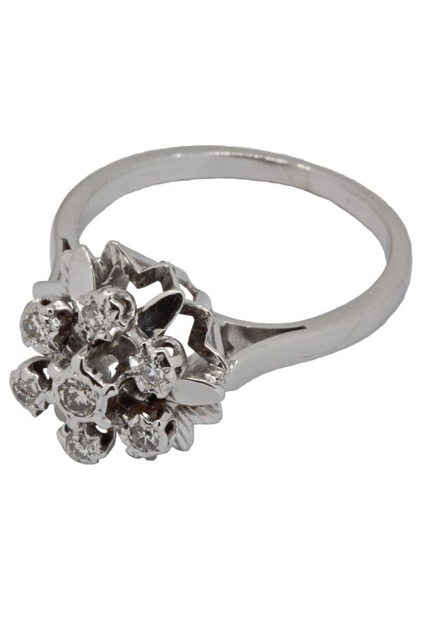 BAGUE FLEUR ANNÉES 50' — vue 2