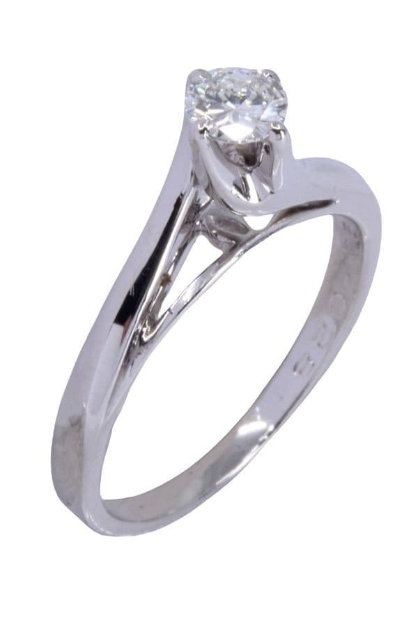 SOLITAIRE DIAMANT 0.33 CARAT — vue 3