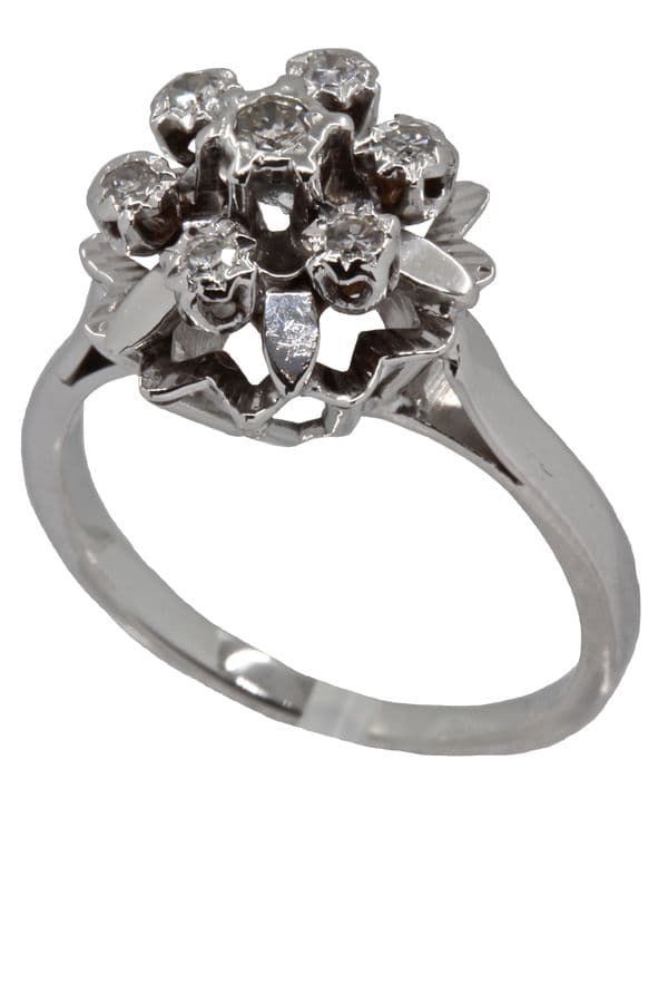 BAGUE FLEUR ANNÉES 50' — vue 6
