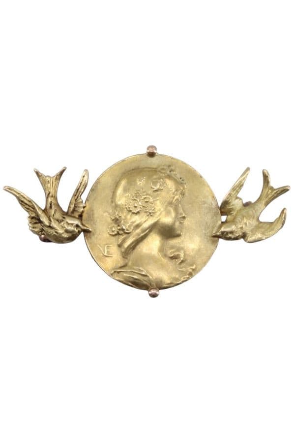 BROCHE ART- NOUVEAU — vue 1