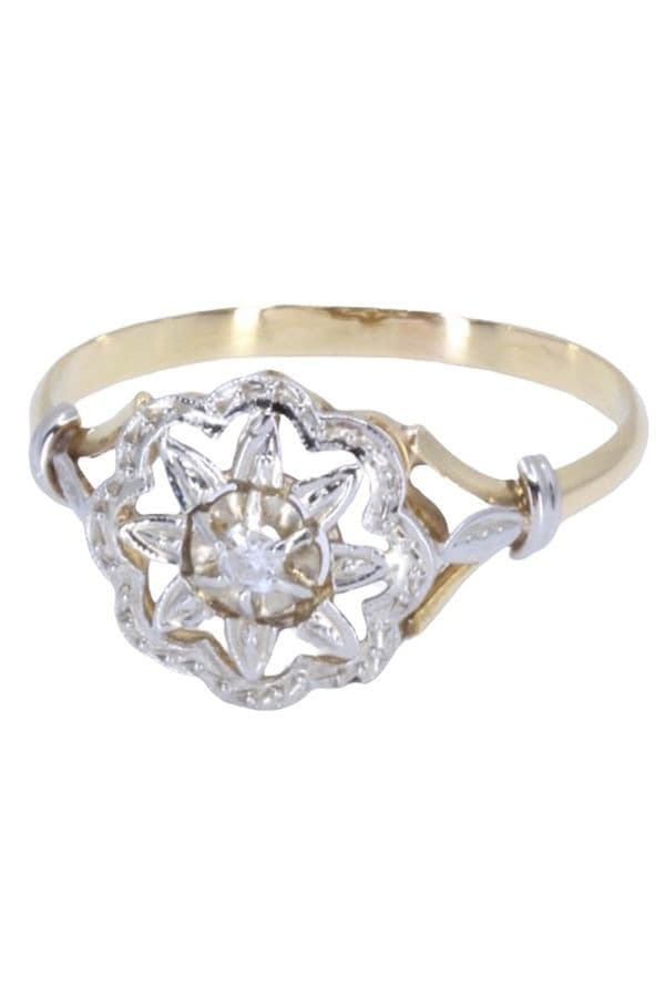 BAGUE ART-NOUVEAU DIAMANT — vue 6