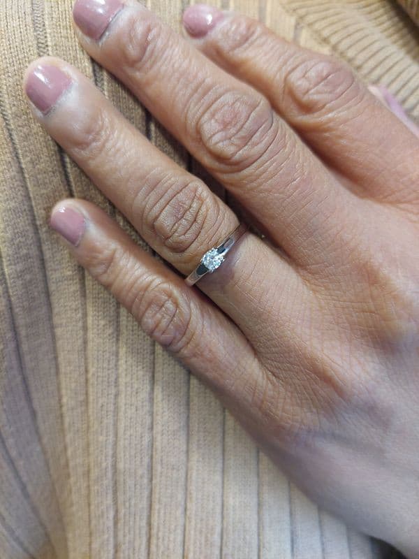 SOLITAIRE GAREL DIAMANT — vue 2