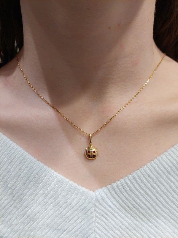 PENDENTIF COCCINELLE — vue 2