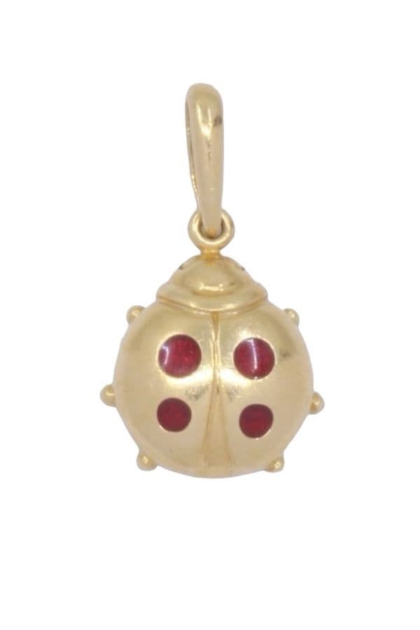 PENDENTIF COCCINELLE — vue 1