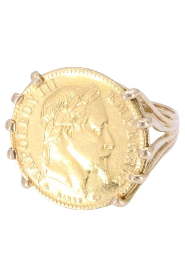BAGUE PIÈCE 10 FRANCS NAPOLEON III — vue 5