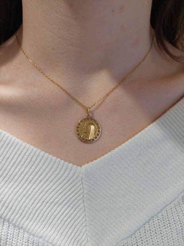 MEDAILLE VIERGE ANCIENNE — vue 2