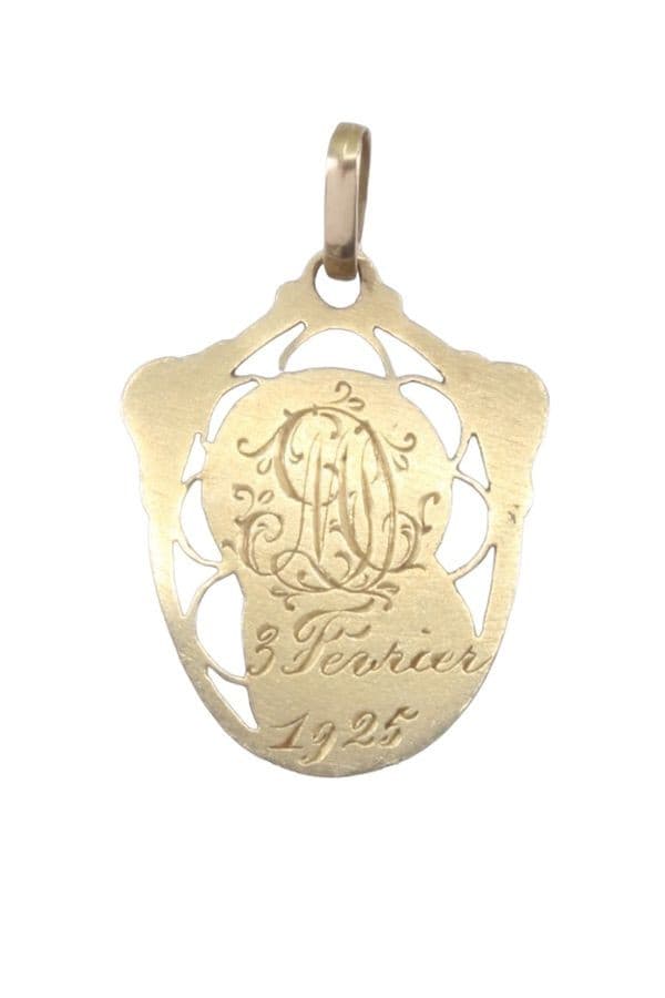 MEDAILLE VIERGE ART-DÉCO — vue 3