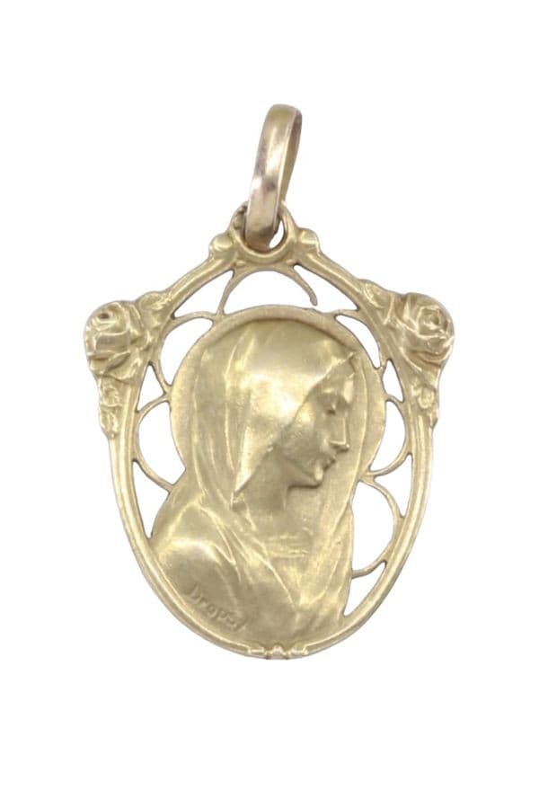 MEDAILLE VIERGE ART-DÉCO — vue 1