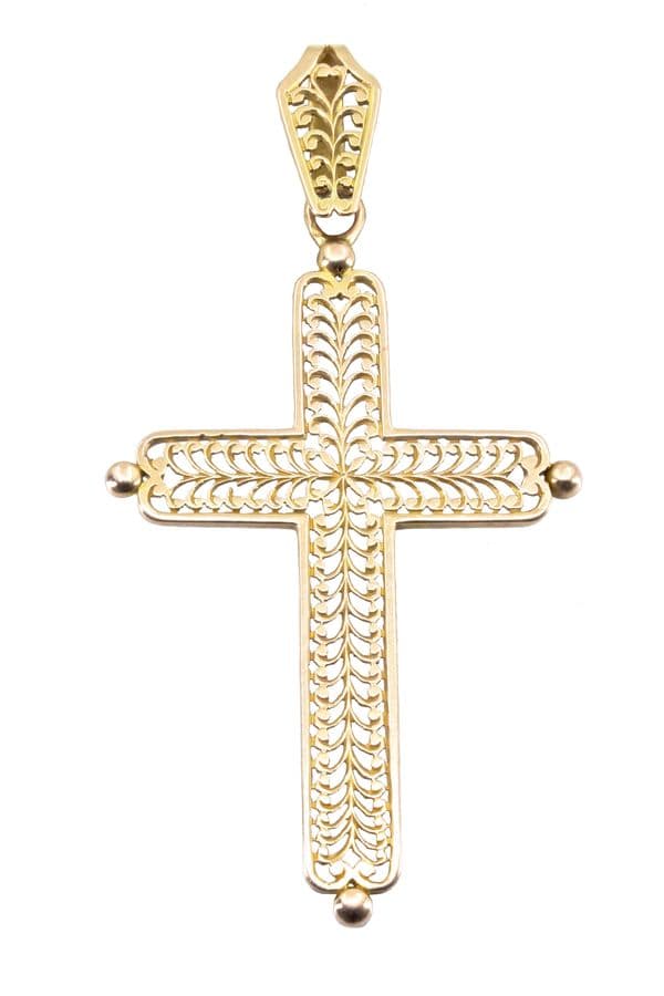 CROIX FILIGRANE ANCIENNE — vue 1