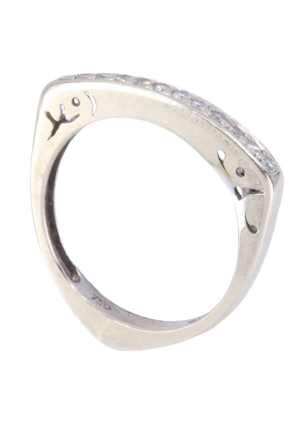 BAGUE MODERNE DIAMANTS — vue 4