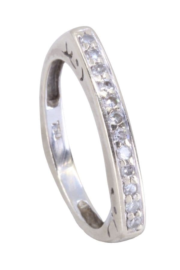BAGUE MODERNE DIAMANTS — vue 5