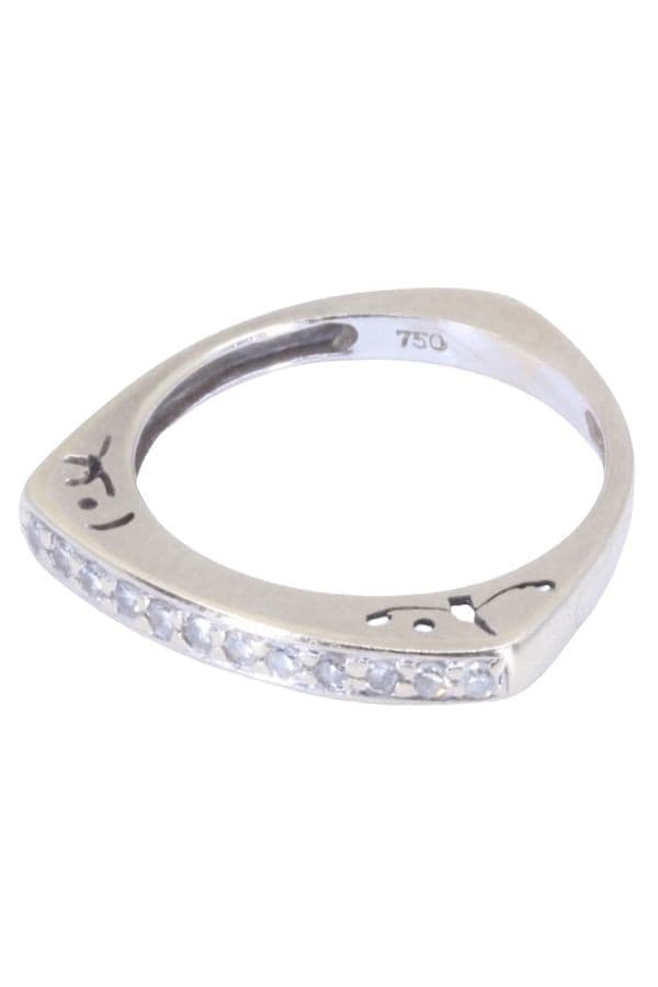 BAGUE MODERNE DIAMANTS — vue 6