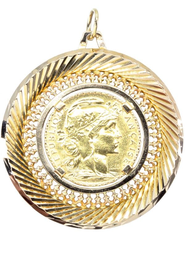 PENDENTIF 20 FRANCS MARIANNE — vue 1