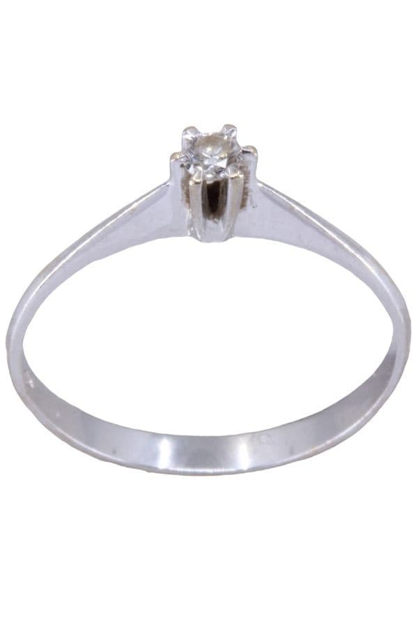 SOLITAIRE DIAMANT 0.08 CARAT — vue 1