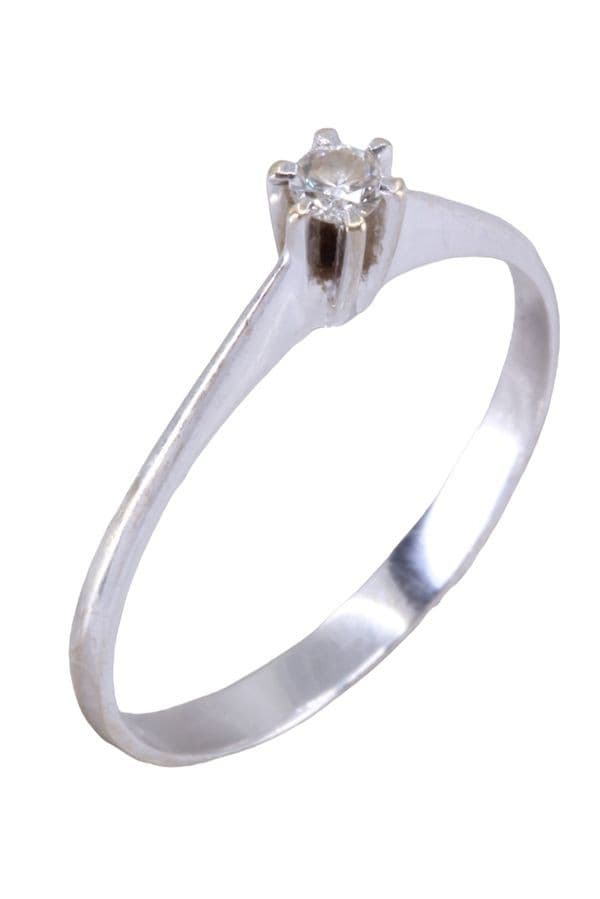 SOLITAIRE DIAMANT 0.08 CARAT — vue 4