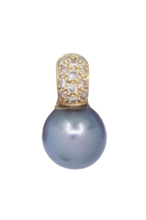 PENDENTIF PERLE DE TAHITI ET DIAMANTS — vue 1