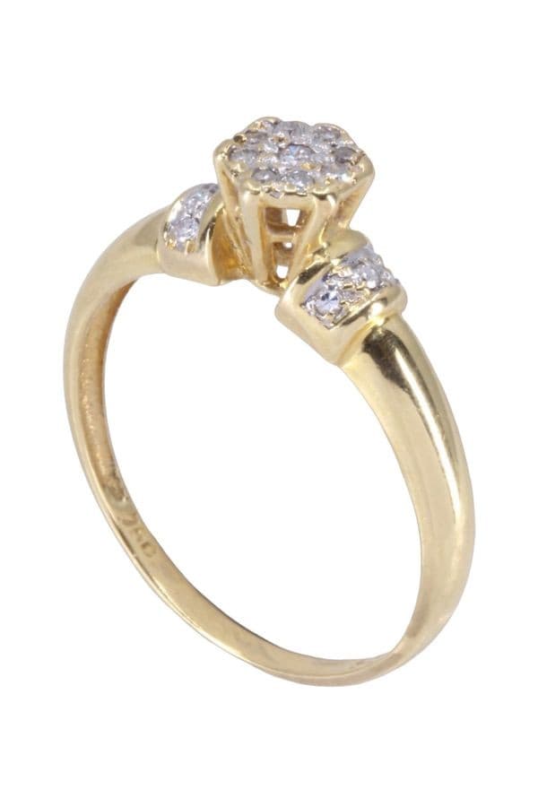 BAGUE STYLE SOLITAIRE DIAMANTS — vue 4