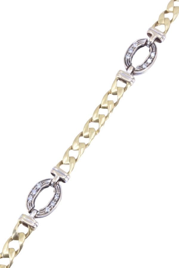 BRACELET 2 ORS DIAMANTS — vue 3