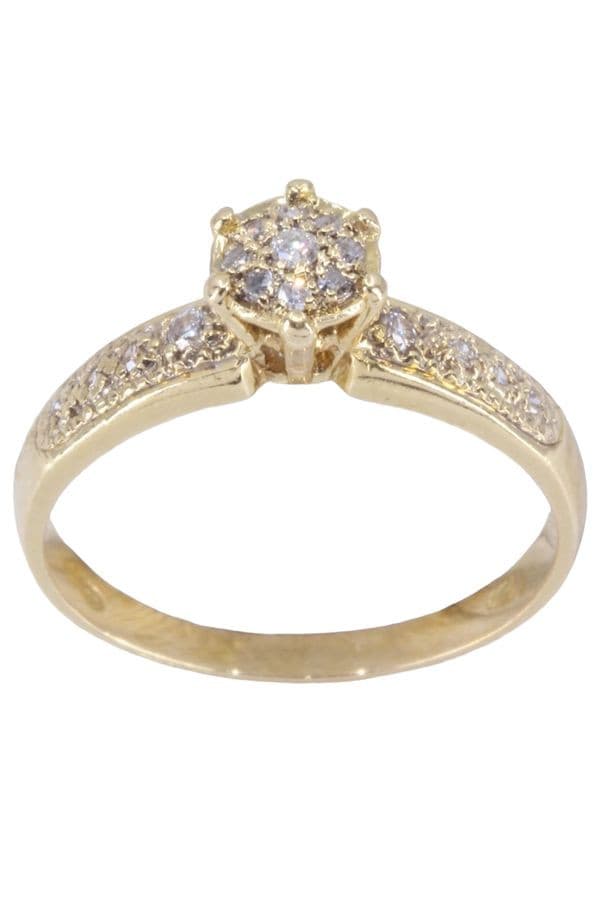 BAGUE STYLE SOLITAIRE DIAMANT — vue 1