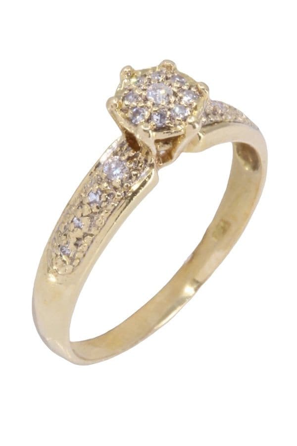 BAGUE STYLE SOLITAIRE DIAMANT — vue 4