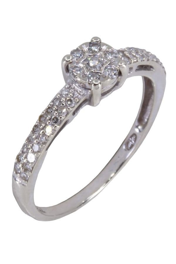 BAGUE STYLE SOLITAIRE DIAMANTS — vue 3