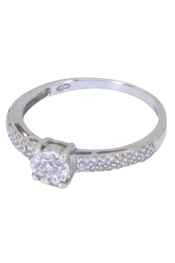 BAGUE STYLE SOLITAIRE DIAMANTS — vue 6