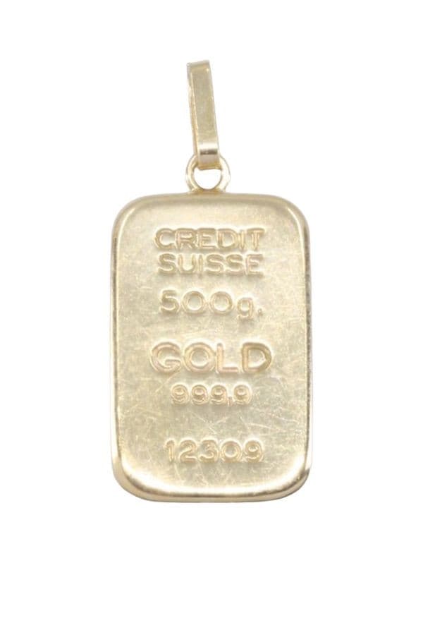 PENDENTIF LINGOT — vue 1