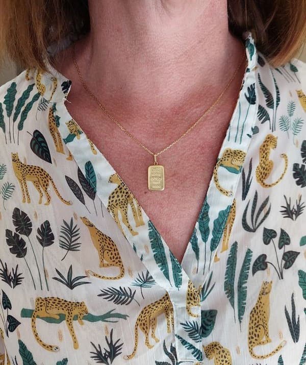 PENDENTIF LINGOT — vue 2