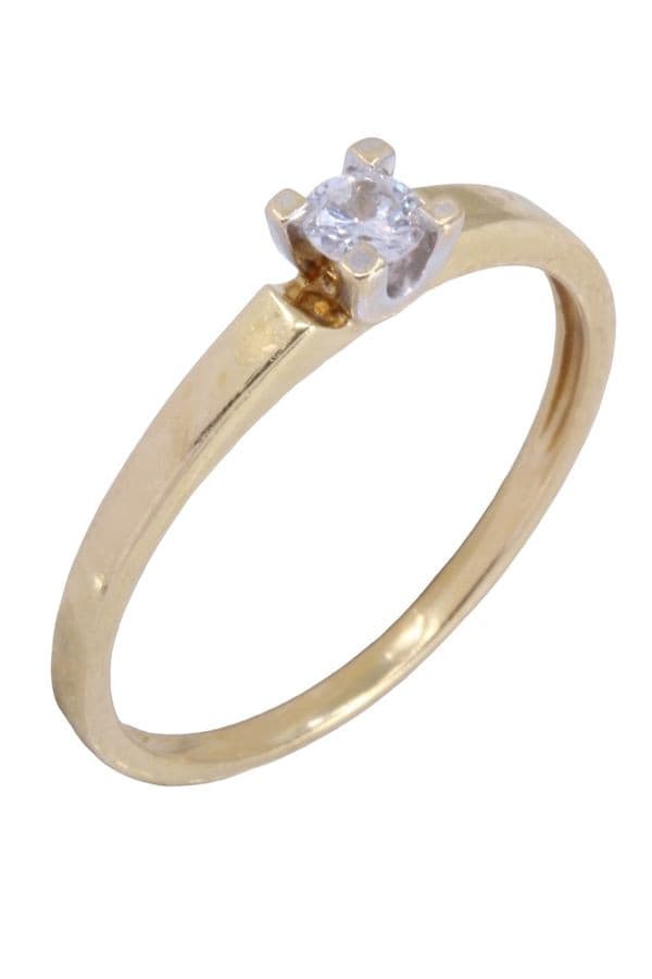 SOLITAIRE DIAMANT 0.12 CARAT — vue 4