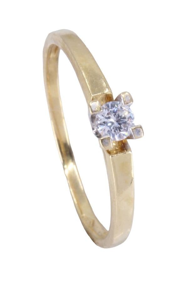 SOLITAIRE DIAMANT 0.12 CARAT — vue 3