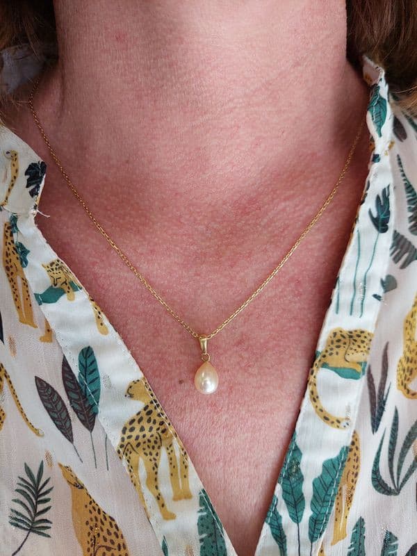 PENDENTIF PERLE DE CULTURE — vue 2