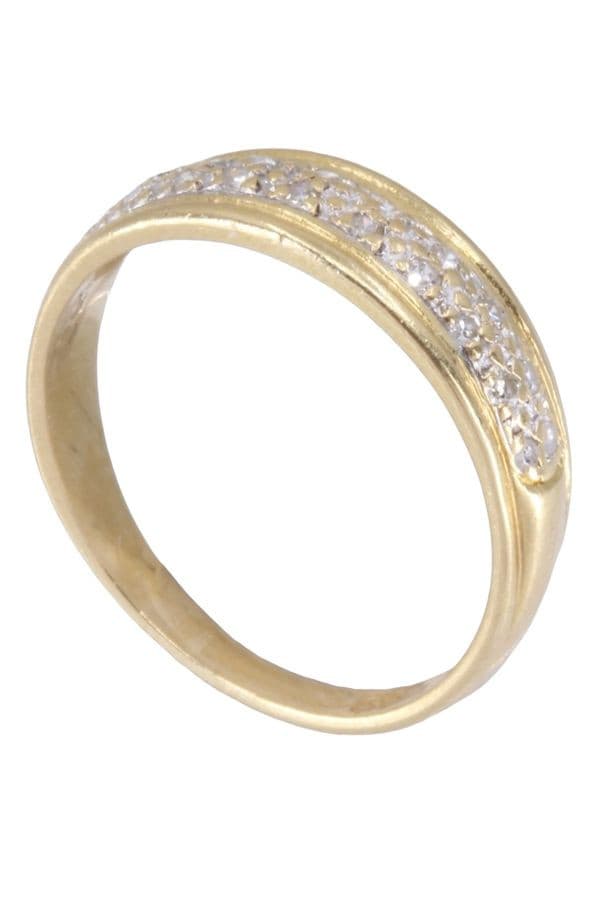 BAGUE JONC PAVAGE DIAMANTS — vue 5