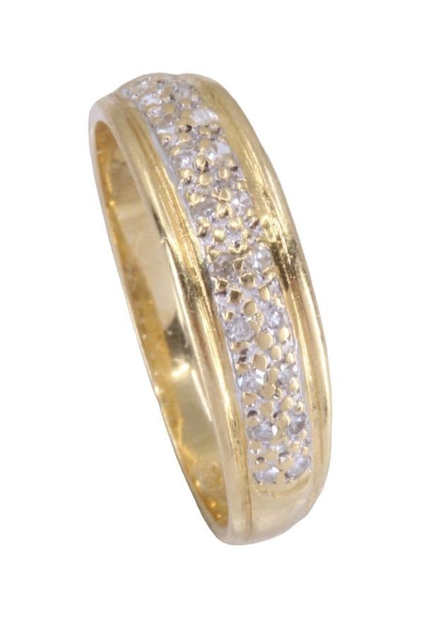 BAGUE JONC PAVAGE DIAMANTS — vue 4