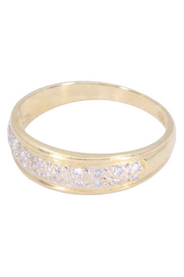 BAGUE JONC PAVAGE DIAMANTS — vue 6