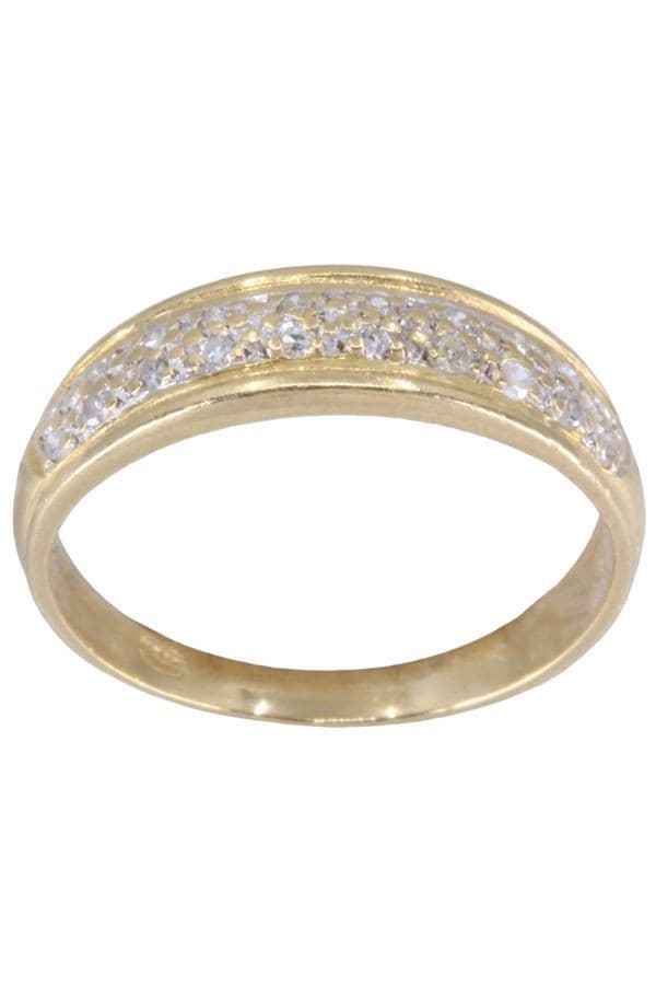 BAGUE JONC PAVAGE DIAMANTS — vue 1
